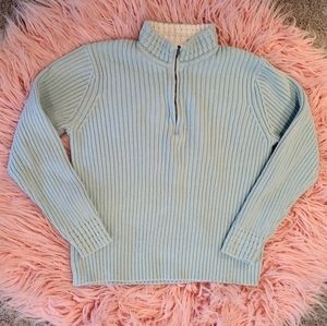 3/$15 Light blue THICK Van Heusen sweater, XL